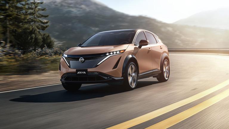 2023 Nissan Ariya driving.